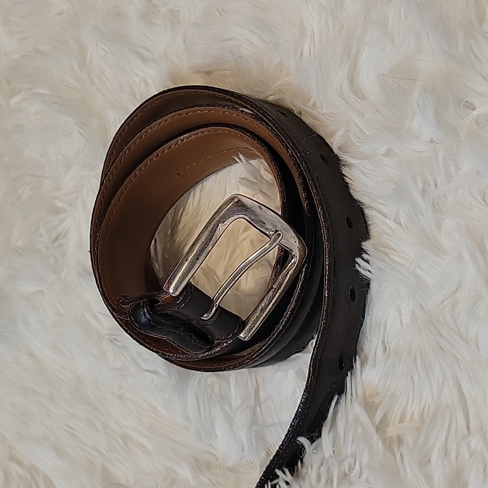 H.S. Trask American Bison Belt, Genuine Leather 39 inches